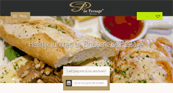 Desktop Screenshot of brasseriedepassage.nl